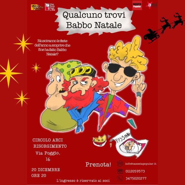 Qualcuno trovi Babbo Natale! - cena con delitto
