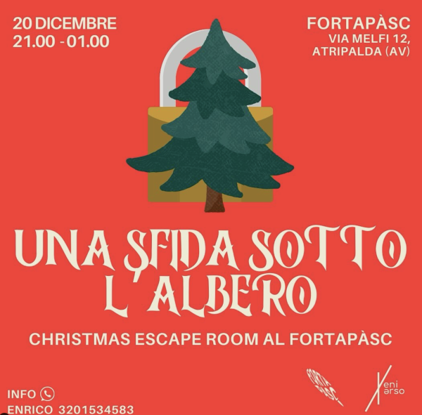 Una sfida sotto l'albero- Christmas escape room al Fortapasc