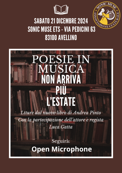 Letture dal nuovo libro di Andrea Pinto: Non arriva più l'estate - Open Microphone