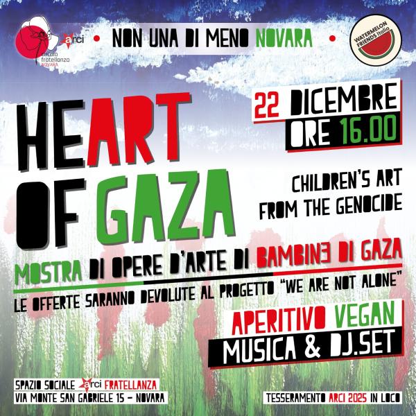 HeArt of Gaza | Mostra + AperiVegan + DJ set Dub n' Reggae