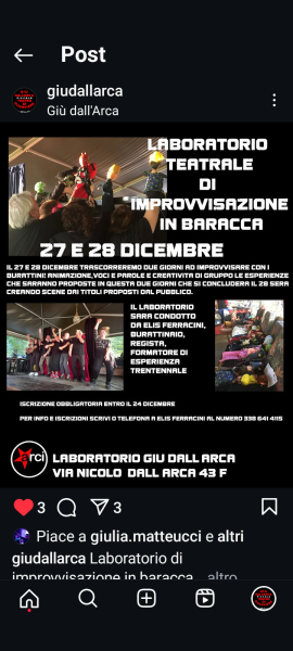 Laboratorio teatrale di improvvisazione