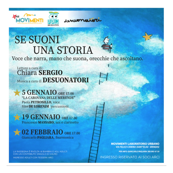 "Se suoni una storia" bambini e adulti in un momento poetico e musicale