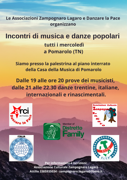 Incontri di musica e danze popolari in collaborazione con Ballo Lagaro