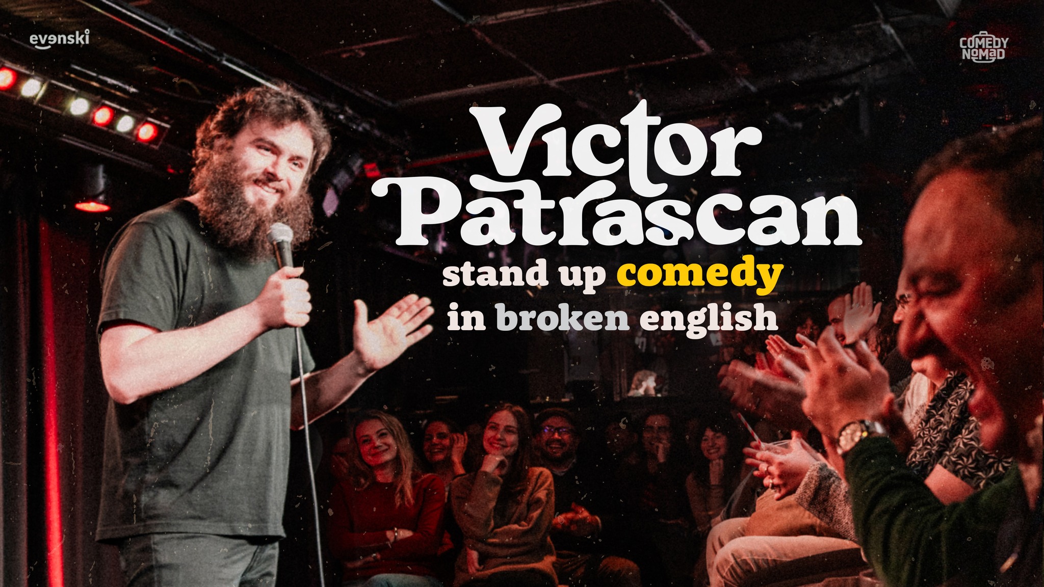 Stand up Comedy in broken English - Victor Patrascan in Turin