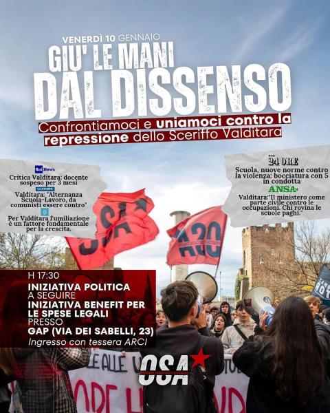 GIÚ LE MANI DAL DISSENSO. LIBERIAMOCI. LIBERIAMOCI DALLA REPRESSIONE!