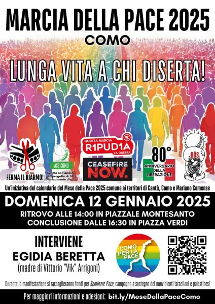 12 gennaio/ Marcia della Pace 2025