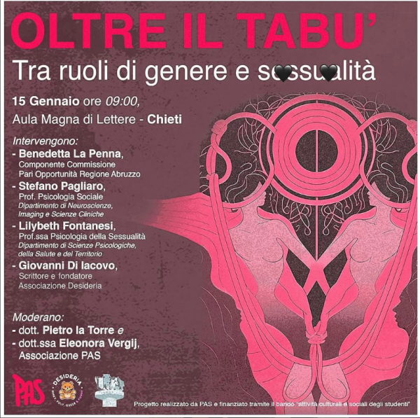 Oltre il tabù. Tra ruoli di genere e sessualità.
