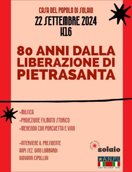 80 anni dalla Liberazione di Pietrasanta