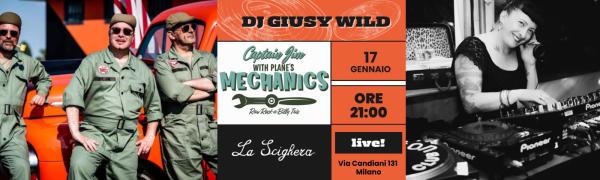 Captain Jim with plane's Mechanics in concerto + dj Giusy Wild