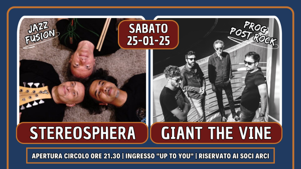 GIANT THE VINE (prog - post rock) + STEREOSPHERA (jazz - fusion)
