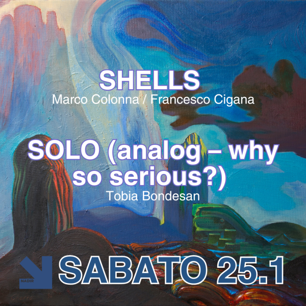 SHELLS Marco Colonna / Francesco Cigana  + SOLO (analog – why so serious?) Tobia Bondesan