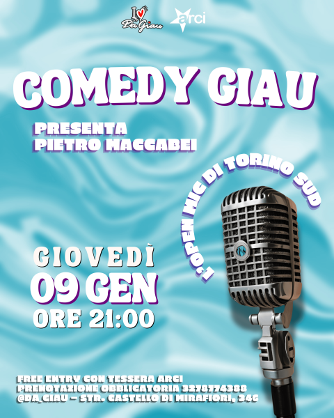 Comedy Giau — Lo Stand-up Open Mic di Torino Sud