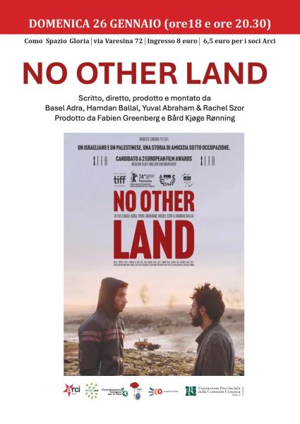 26 gennaio/ proiezione film "No Other Land"