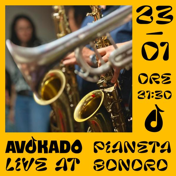 𝗔𝗩𝗢𝗞𝗔𝗗𝗢 Live // 23.01 @Pianetasonoro