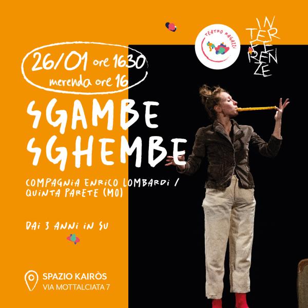 Sgambe Sghembe a Spazio Kairòs! Nuovo appuntamento per bambini