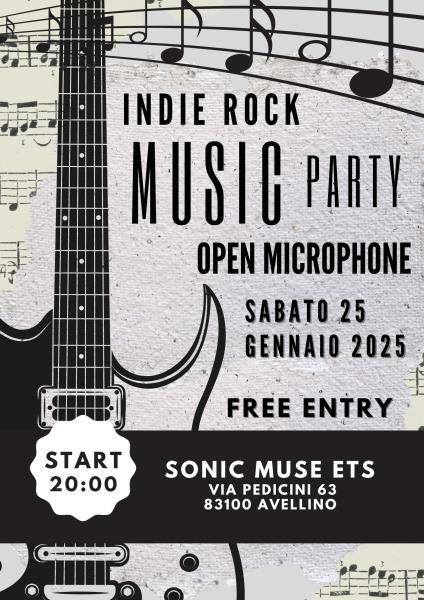 INDIE rock music e Open Microphone