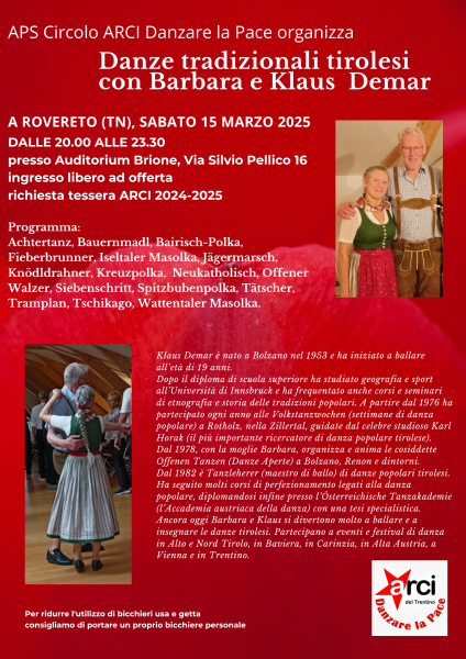 Danze tradizionali tirolesi con Barbara e Klaus  Demar