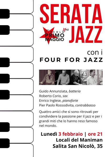 Serata Jazz con i Four for Jazz