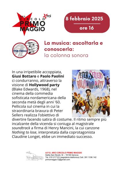 La musica: conoscerla e ascoltarla. La colonna sonora