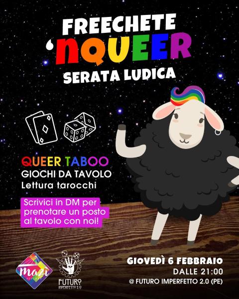 Freechete 'Nqueer. Serata ludica.