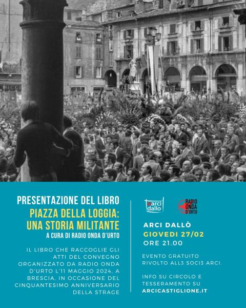 Presentazione del libro “Piazza della Loggia: una storia militante”