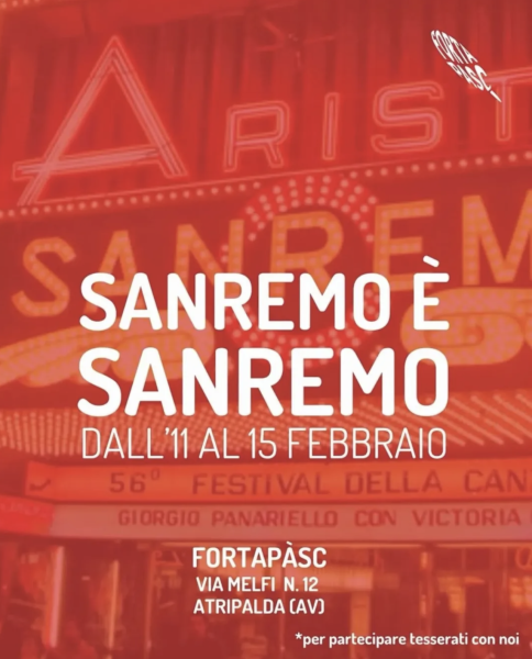 SANREMO È SANREMO- Dall'11 al 15 Febbraio