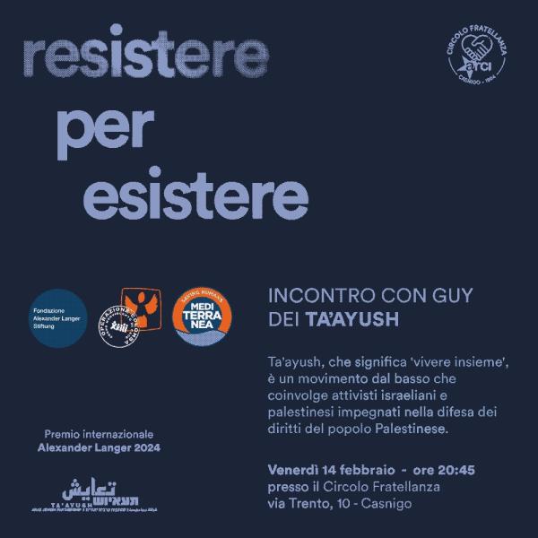 RESISTERE PER RESISTERE