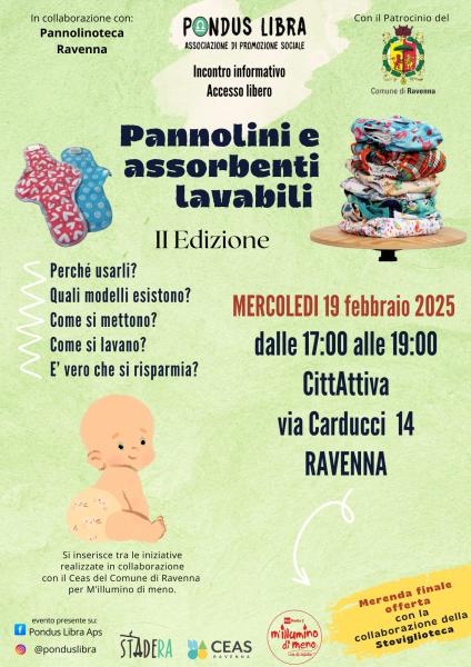 Pannolini ed assorbenti lavabili: incontro informativo