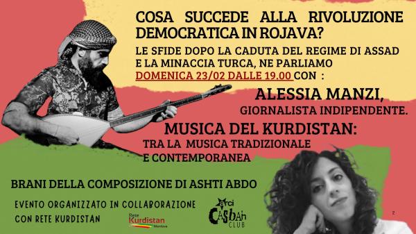 La rivoluzione democratica in Rojava // Alessia Manzi + Musica del Kurdistan di Ashti Abdo