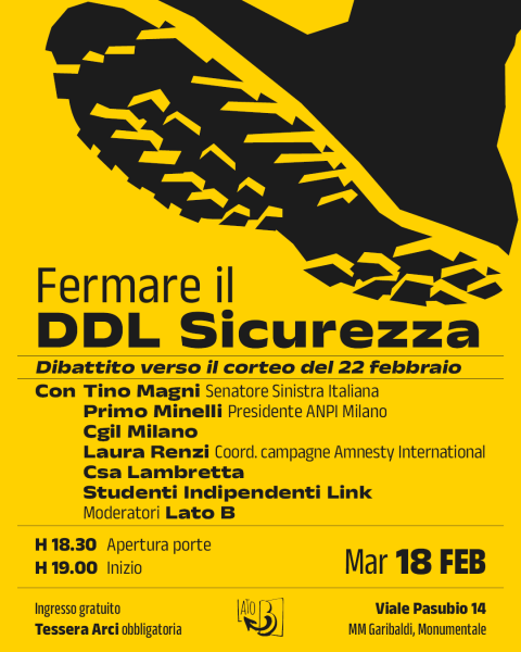 Fermare il ddl sicurezza