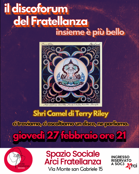 Shri Camel di Terry Riley (#discoforum)