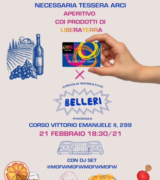 APERI-LIBERA! - APERITIVO CON PRODOTTI LIBERATERRA