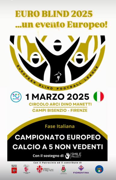 Euro Blind 2025 calcio a 5 non vedenti, asd Quartotempo