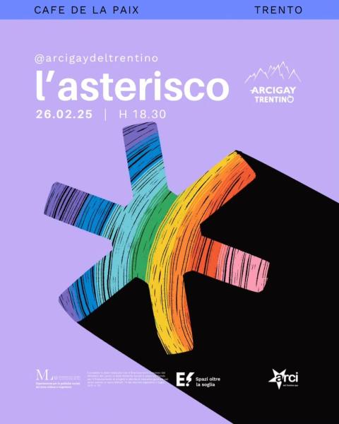 Asterisco - Eureka! SOS spazi oltre la soglia! - Cafè de La Paix, Arcigay del Trentino