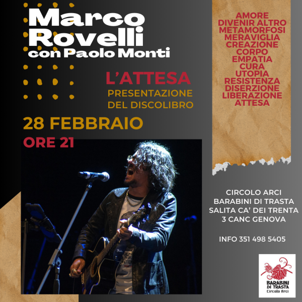 Marco Rovelli con Paolo Monti live Barabini