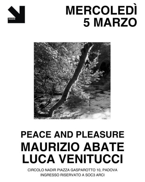 MAURIZIO ABATE E LUCA VENITUCCI "Peace and Pleasure"