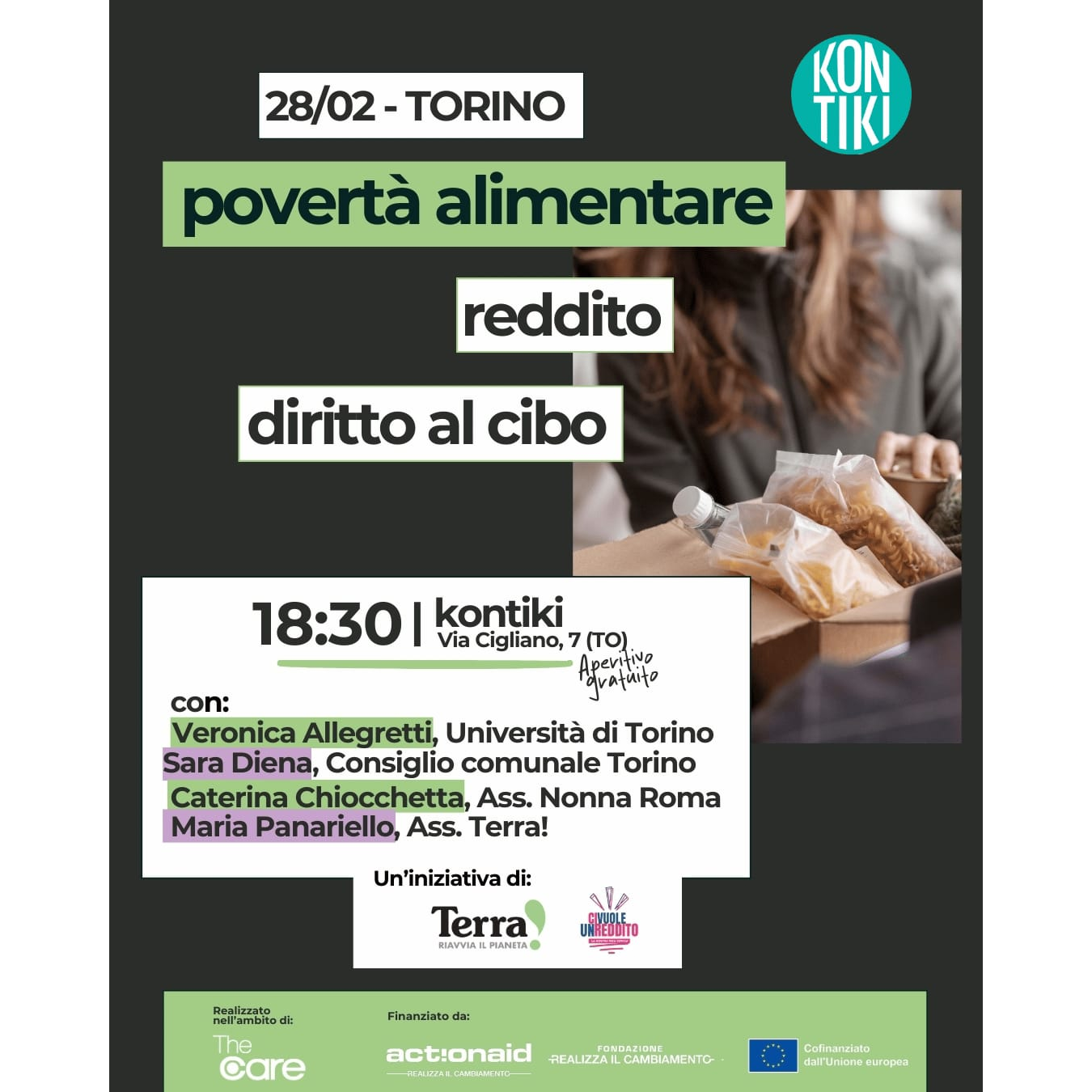 Il cibo è un diritto, non un privilegio!