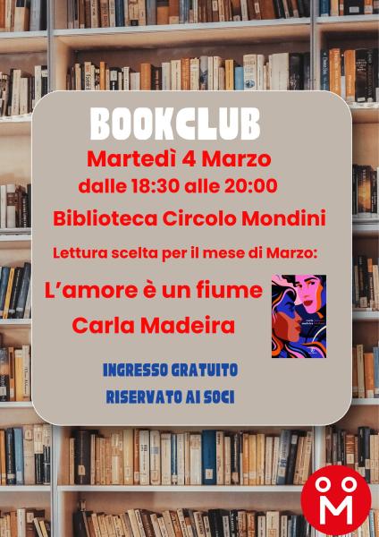 BOOKCLUB Un gruppo di lettura rivolto a tutti coloro che amano la lettura e non!