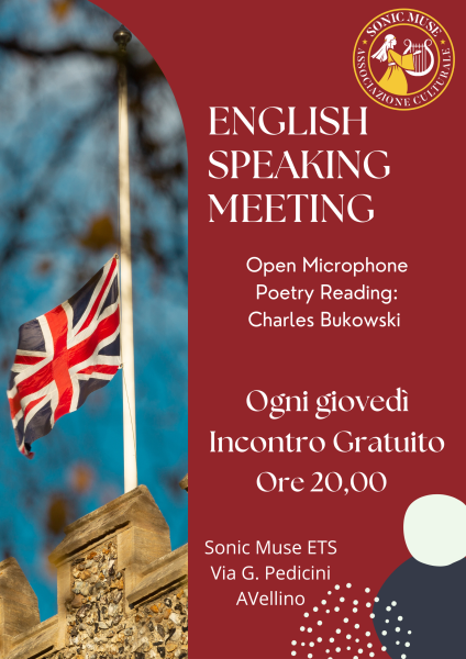 Incontro di lingua inglese e Open Mic (Poesia)