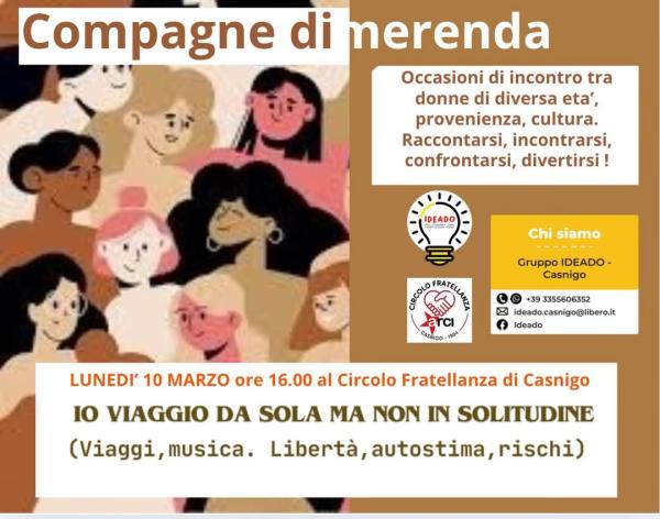 Io viaggio da sola ma non in solitudine