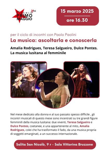 Amalia Rodrigues, Teresa Salgueiro, Dulce Pontes. La musica lusitana al femminile