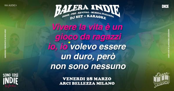 BALERA INDIE DJSET + KARAOKE