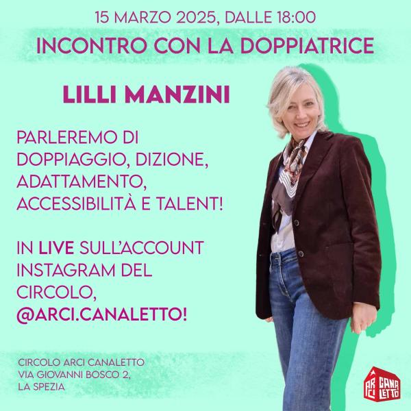 Incontro con la doppiatrice LILLI MANZINI 🎤📽️
