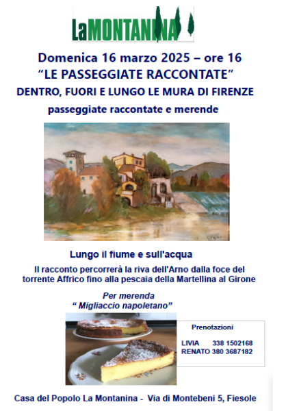 Una nuova passeggiate raccontata - Domenica 16 marzo alle ore 16.