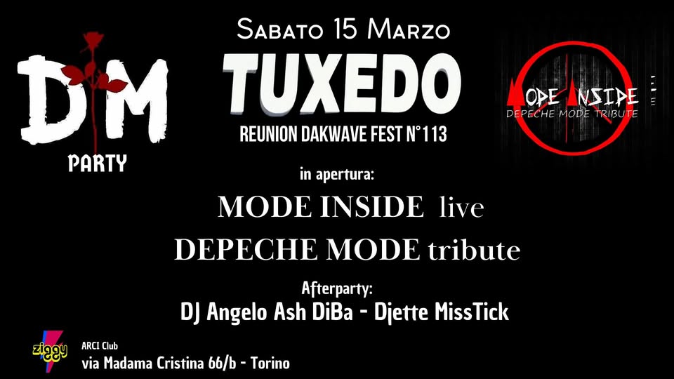 TUXEDO REUNION n°113 DEPECHE MODE PARTY