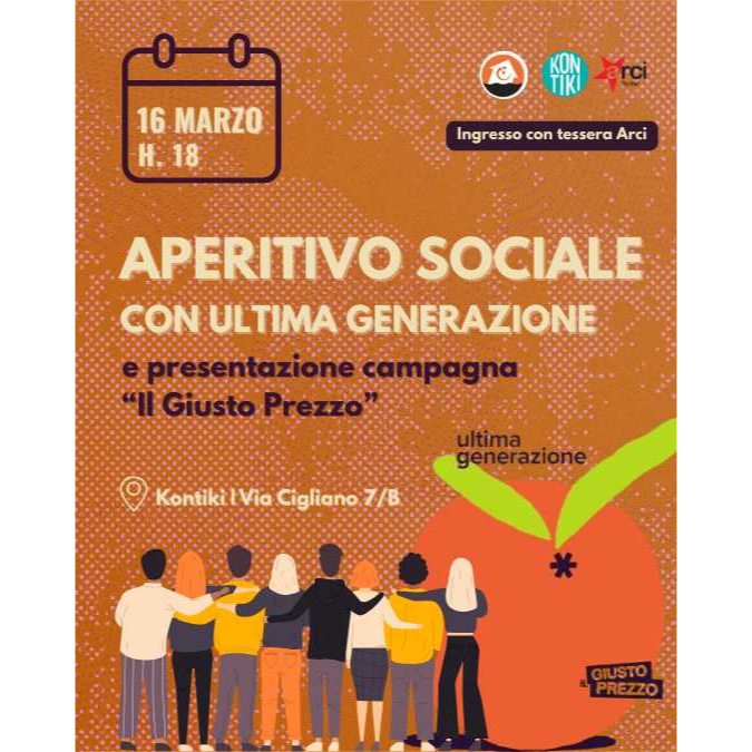 Aperitivo sociale con Ultima Generazione!