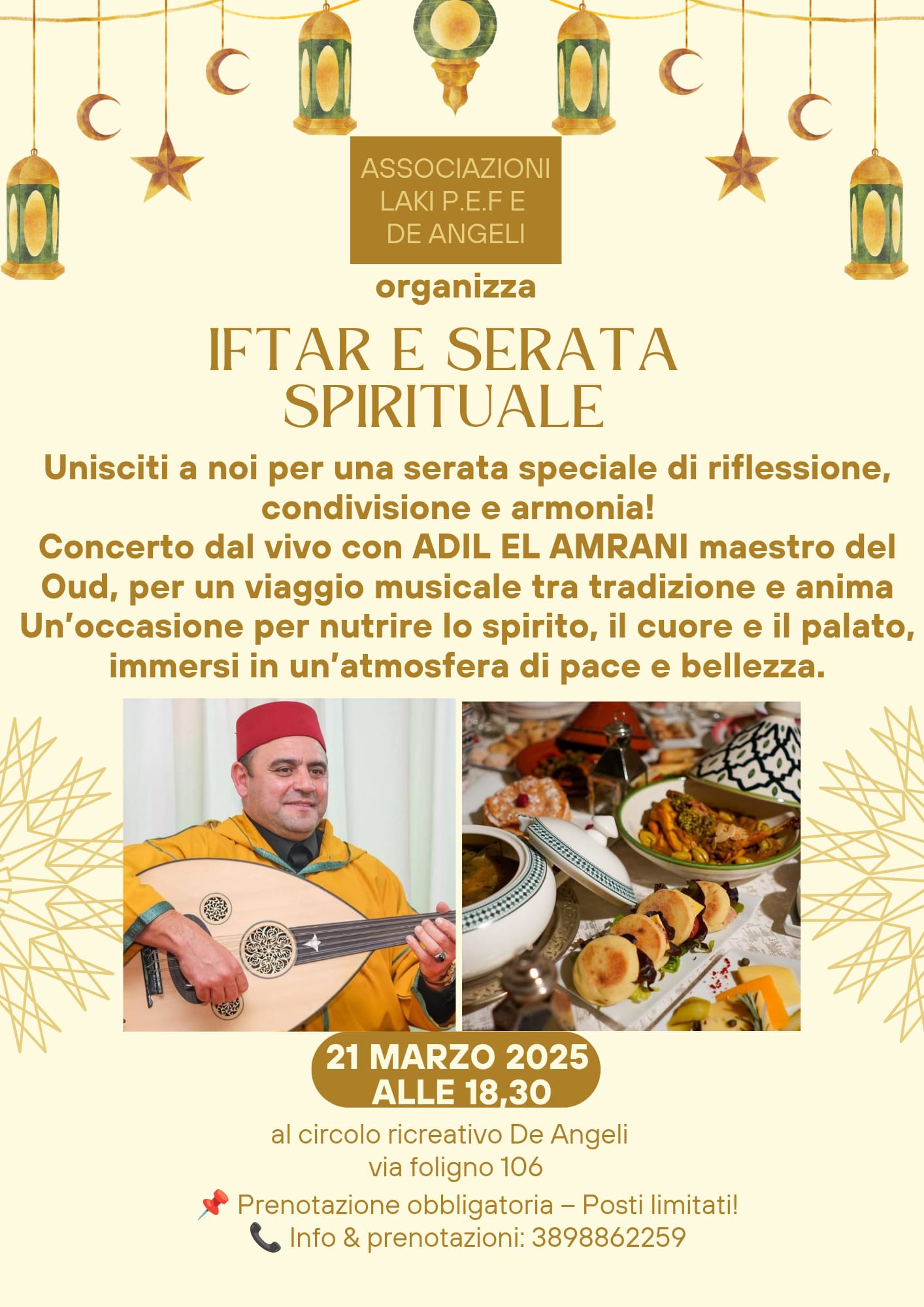 IFTAR E SERATA SPIRITUALE