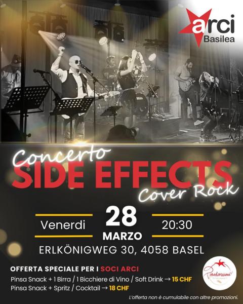 🎸 ARCI Basilea presenta: SIDE EFFECTS LIVE! 🎸