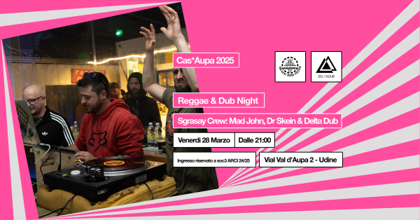 Venerdì 28 | Raggae & Dub night w/ Sgrasay crew