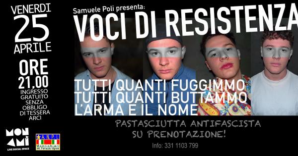 25 APRILE | VOCI DI RESISTENZA